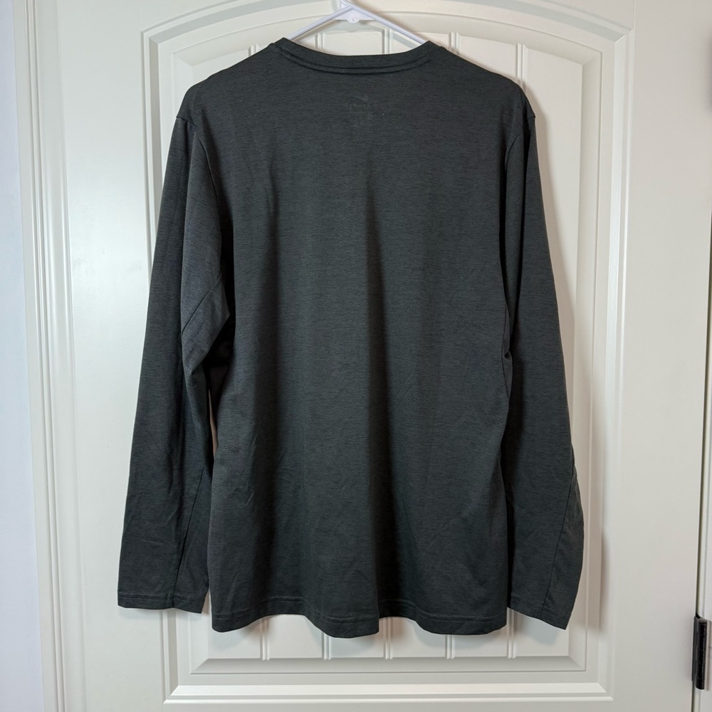 Nike Green Long Sleeve Tee Comfortable Crew Neck - Picture 4 of 5